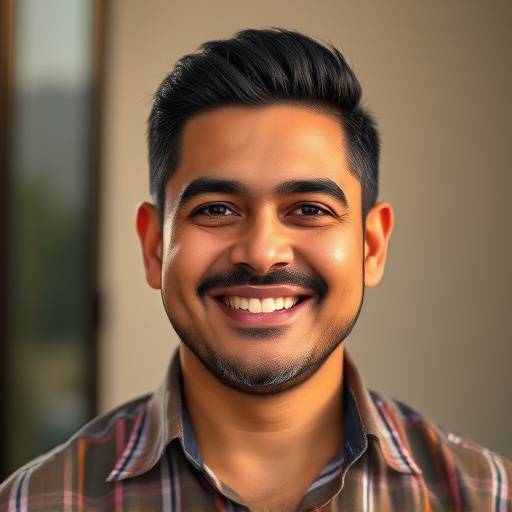 Retrato de Rafael Mendoza, fundador y director de Oratoria Brillante, sonriendo amablemente.
